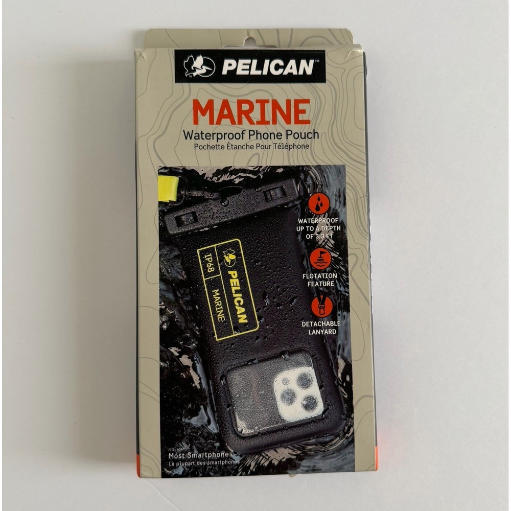 Pelican Marine - IP68 Waterproof Floating Protection Phone Pouch/Case‎ w Lanyard